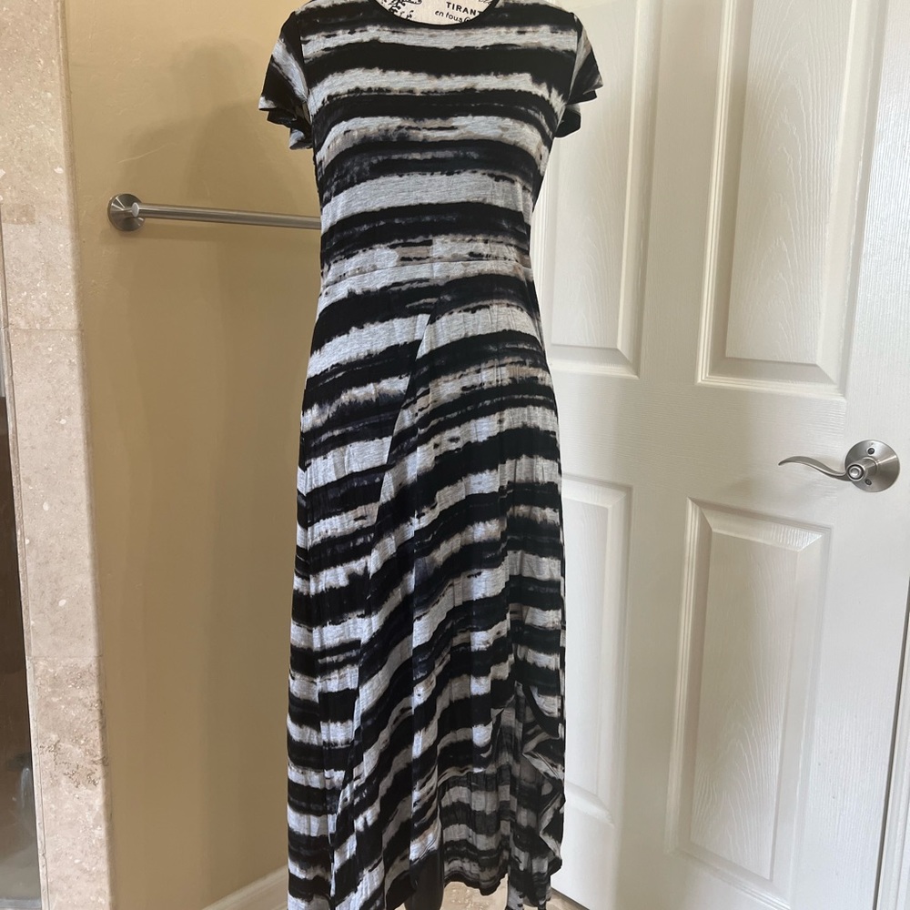 Kenzie striped black and white dress